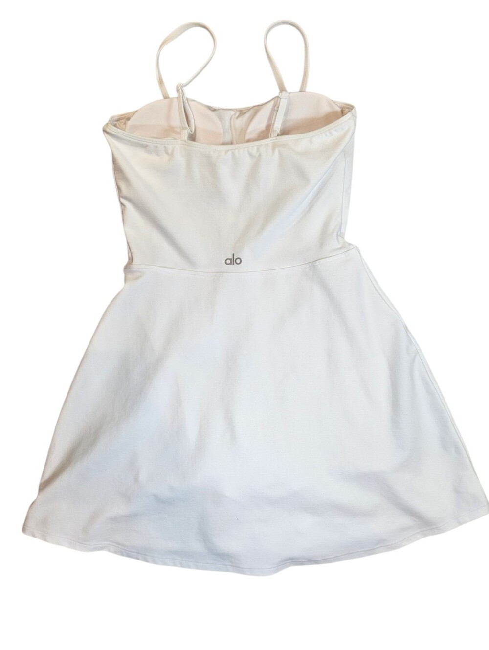 Alo Yoga Courtside Tennis Dress White Built In Shorts XS - Picture 7 of 14